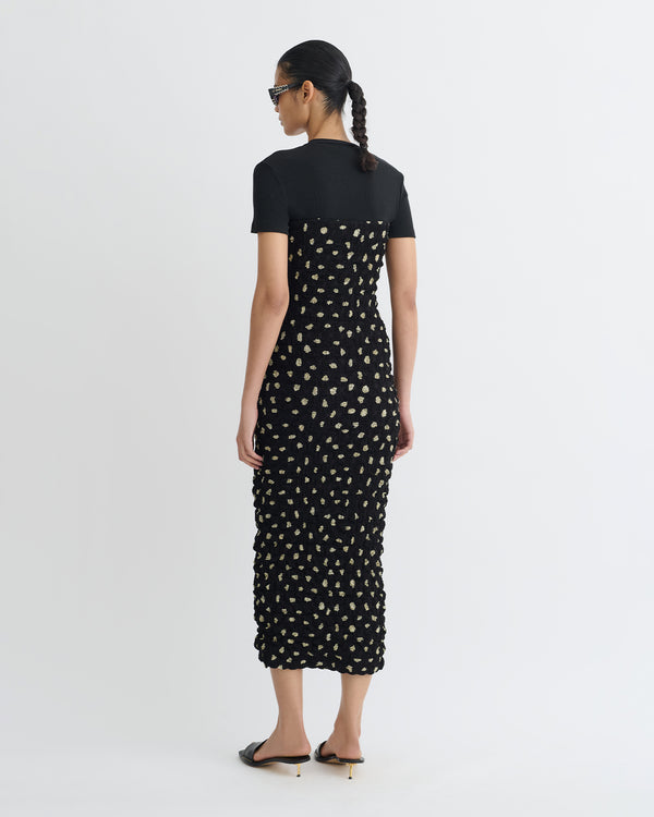 Nanushka Haylen - Seersucker Tech Chiffon Midi Dress - Polka