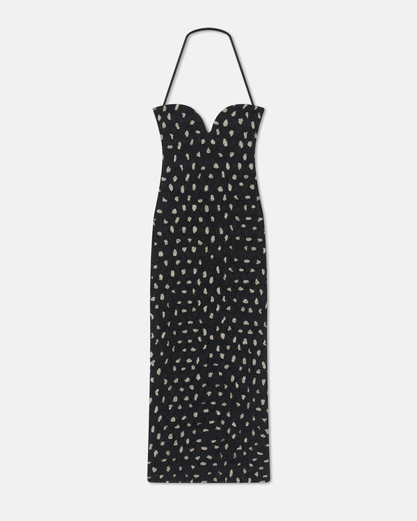 Nanushka Haylen - Seersucker Tech Chiffon Midi Dress - Polka