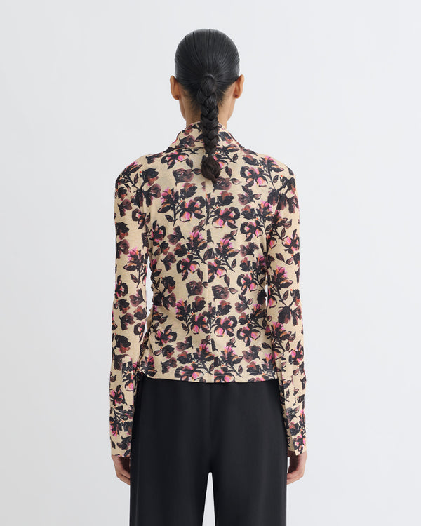 Nanushka Idana - Printed Mesh Jersey Shirt - Tapestry Floral