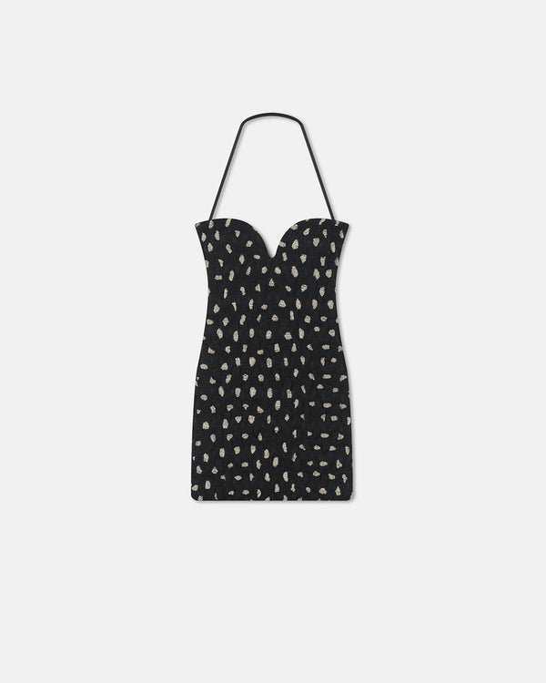 Nanushka Jannika - Seersucker Tech Chiffon Mini Dress - Polka