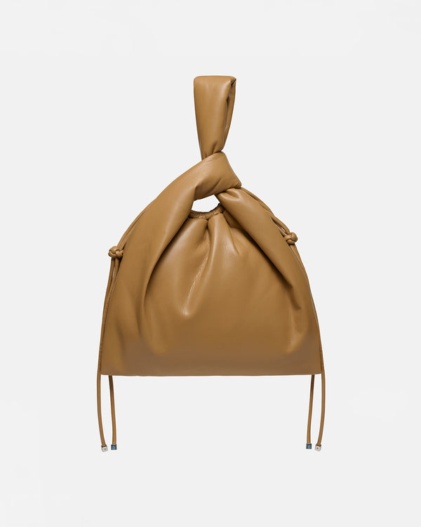 Nanushka Jen Drawstring - Okobor™ Alt-Leather Bag - Oak
