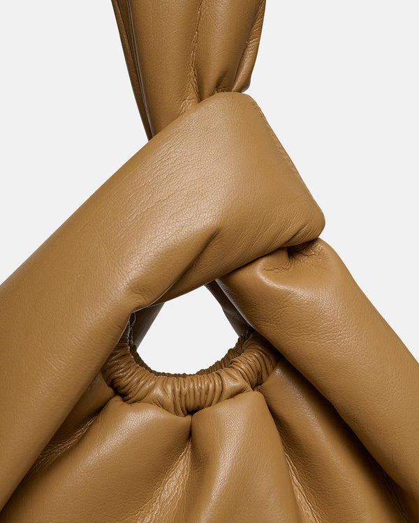 Nanushka Jen Drawstring - Okobor™ Alt-Leather Bag - Oak