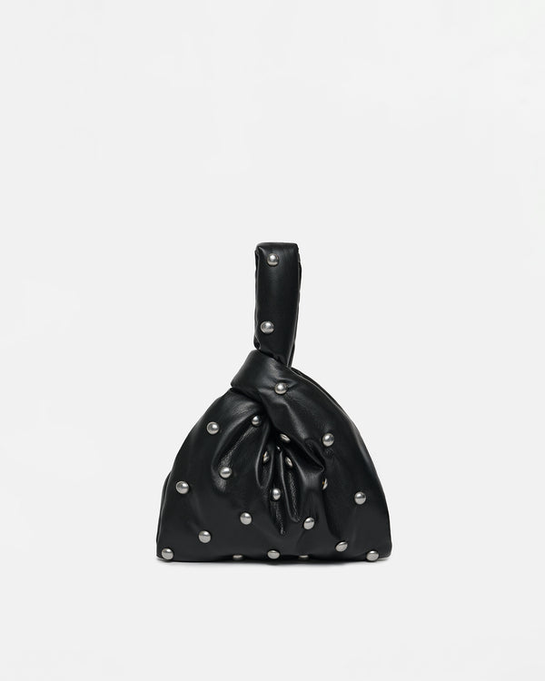 nanushka Jen Mini - Okobor/Studs Evening Bag - Black/Silver