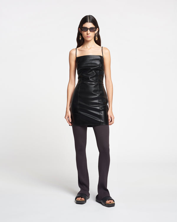 nanushka Jorie - Okobor™ Alt-Leather Mini Dress - Black