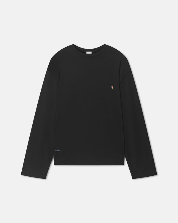 nanushka Kazmer - Cotton-Jersey Sweatshirt - Black/Roses