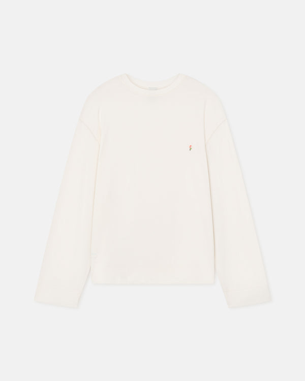 nanushka Kazmer - Cotton-Jersey Sweatshirt - Off White/Roses