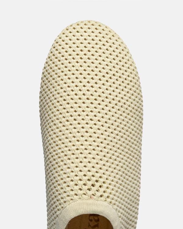 Nanushka Maris Rounded Toe - Mesh-Knit Round-Toe Slip On Shoes - Sand Mesh