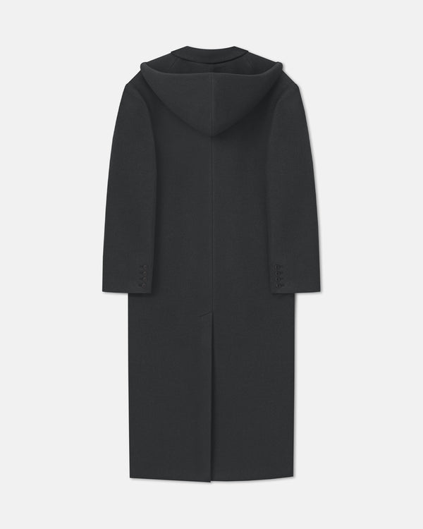 Nanushka Melva - Aged Felted Wool Coat - Midnight Green