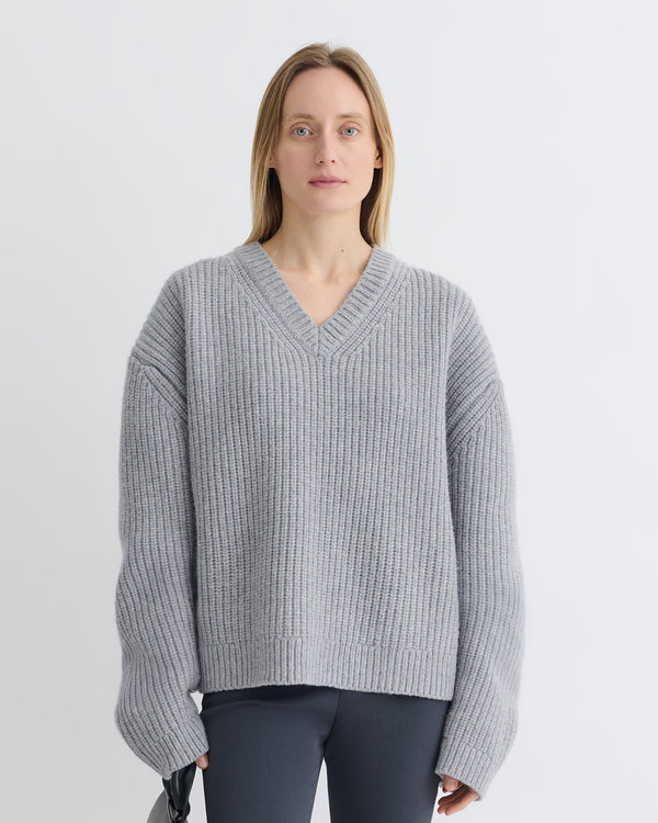 Nanushka Morcar - Merino And Cashmere-Blend Sweater - Light Grey