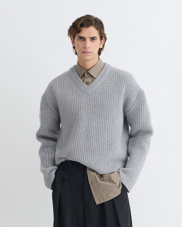 Nanushka Morcar - Merino And Cashmere-Blend Sweater - Light Grey