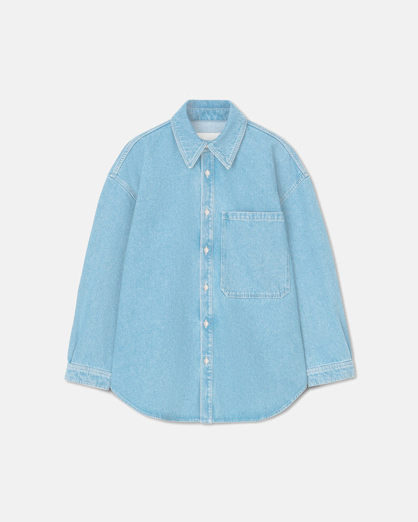 Nanushka Aarna - Denim Shirt - Eco Light Wash