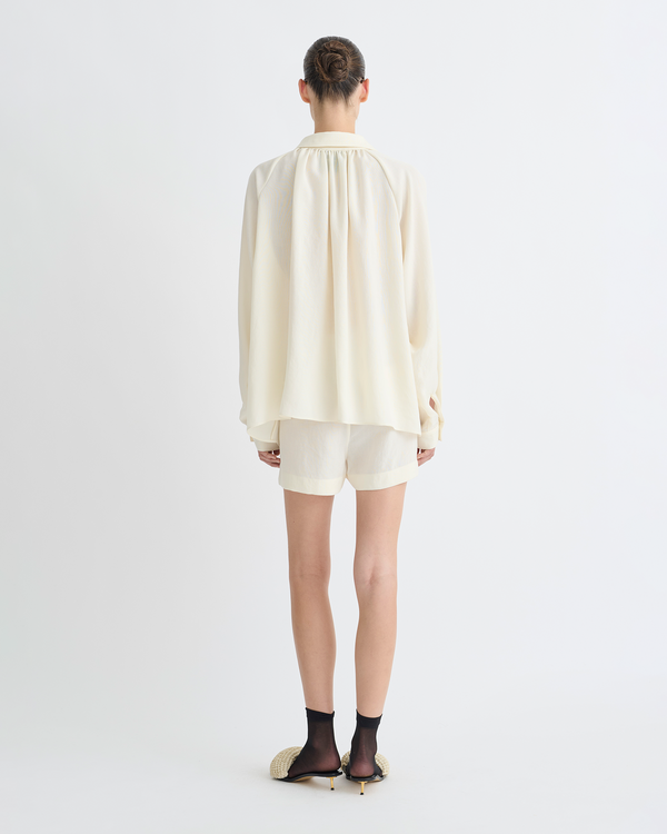 Nanushka Ada - Tech Linen Shirt - Creme