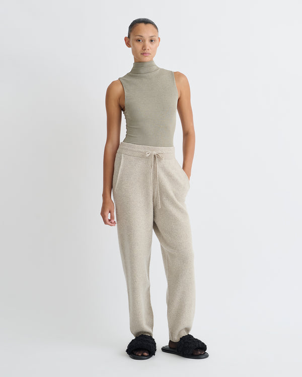 Nanushka Annyka - Mesh Jersey Sleeveless Top - Fog