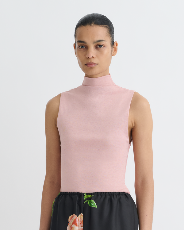 nanushka Annyka - Mesh Jersey Top - Pink