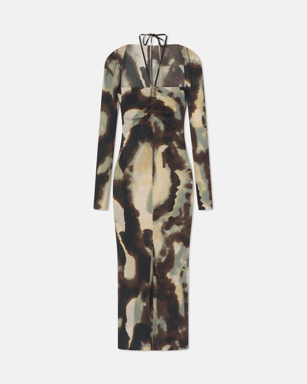 nanushka Aponi - Mesh Jersey Dress - Watercolor Sage