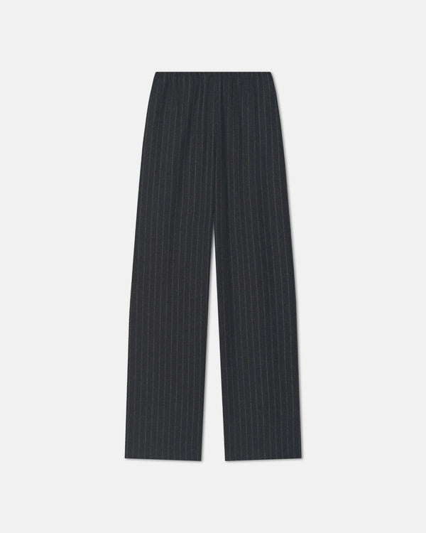 nanushka Arvenn - Pinstripe Wool Pants - Black/Grey