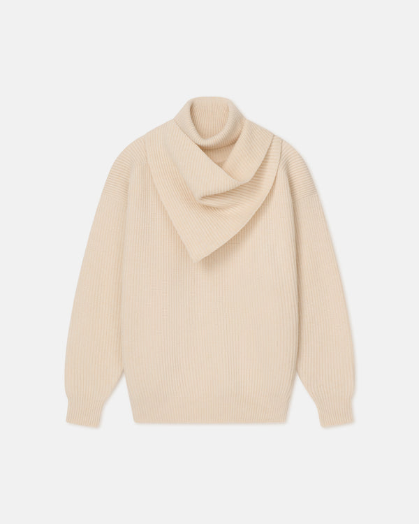 nanushka Blaer - Chunky Merino Sweater - Creme