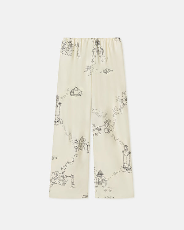 Nanushka Brenda - Printed Silk Twill Pants - Folktale