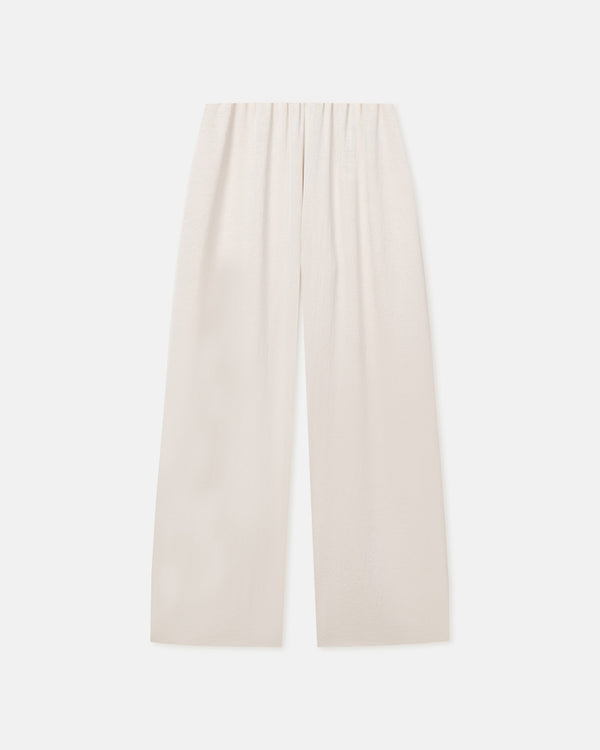 Nanushka Brenda - Washed Satin Pants - Ecru