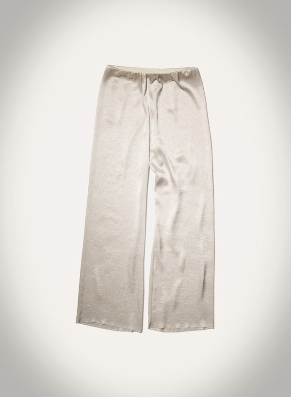 nanushka Brenda - Washed Satin Pants - Ecru
