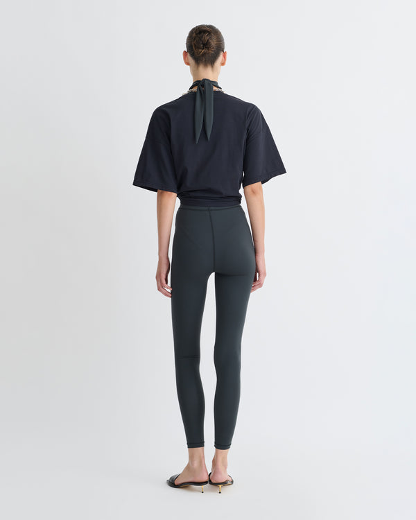 Nanushka Brette - Elastic Jersey Pants - Dusty Blue