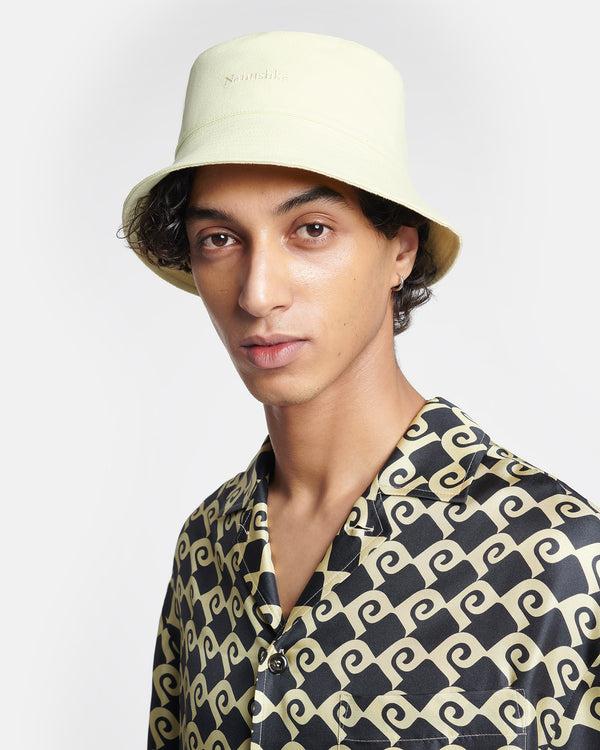 Nanushka Caran - Signature Logo Bucket Hat - Moonbeam