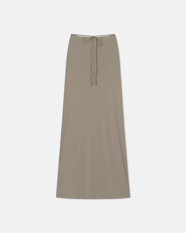 Nanushka Cheyen - Mesh Jersey Long Skirt - Fog