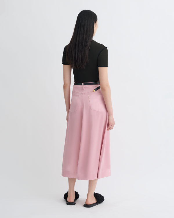Nanushka Cintia - Slip Satin Midi Skirt - Pink