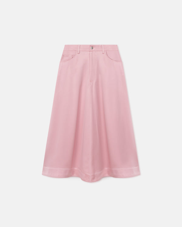 Nanushka Cintia - Slip Satin Midi Skirt - Pink