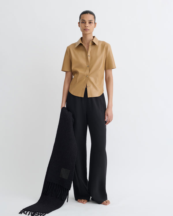 Nanushka Clare - Okobor™Alt-Leather Shirt - Oak