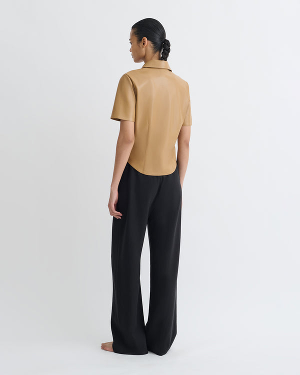 Nanushka Clare - Okobor™Alt-Leather Shirt - Oak
