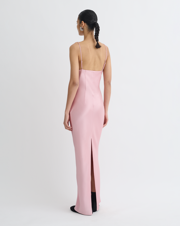 Nanushka Coeus - Slip Satin Maxi Dress - Pink