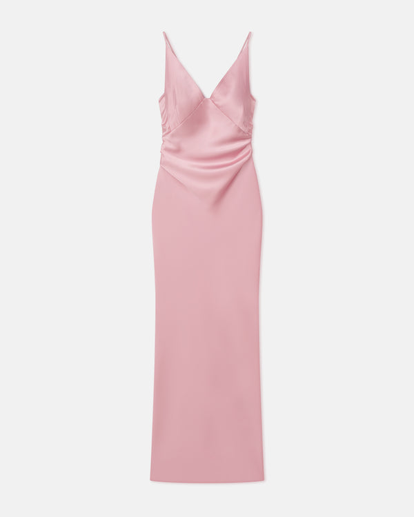 Nanushka Coeus - Slip Satin Maxi Dress - Pink