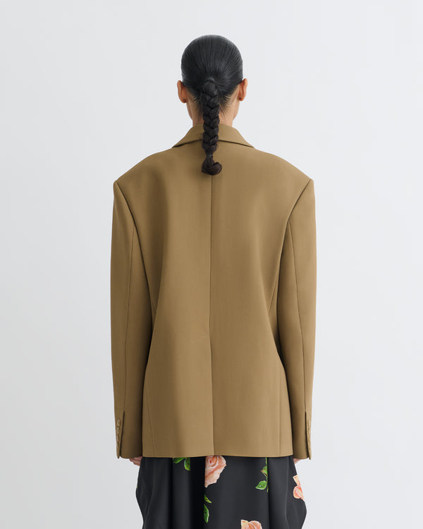 Nanushka Diante - Boxy Blazer - Brown