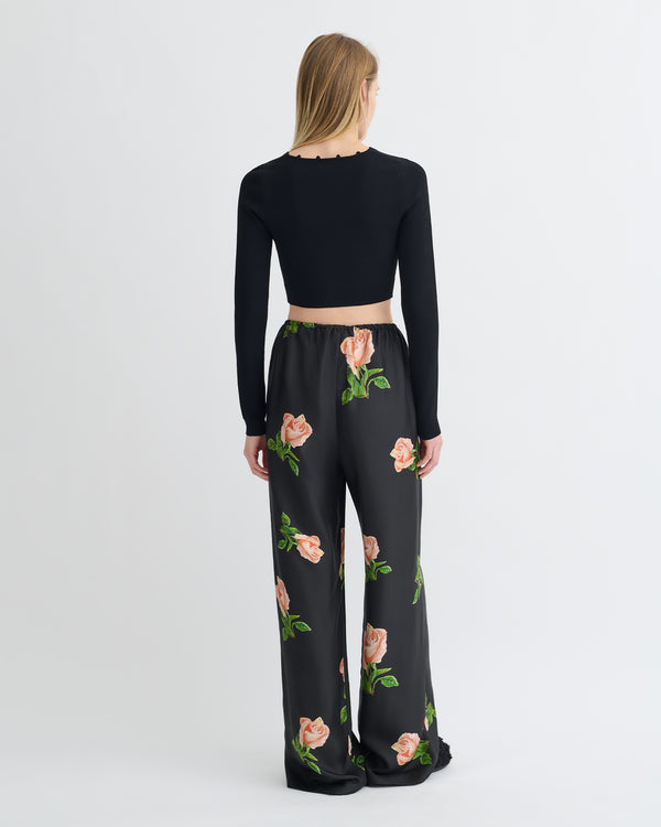 Nanushka Dovie - Cropped Cardigan - Black