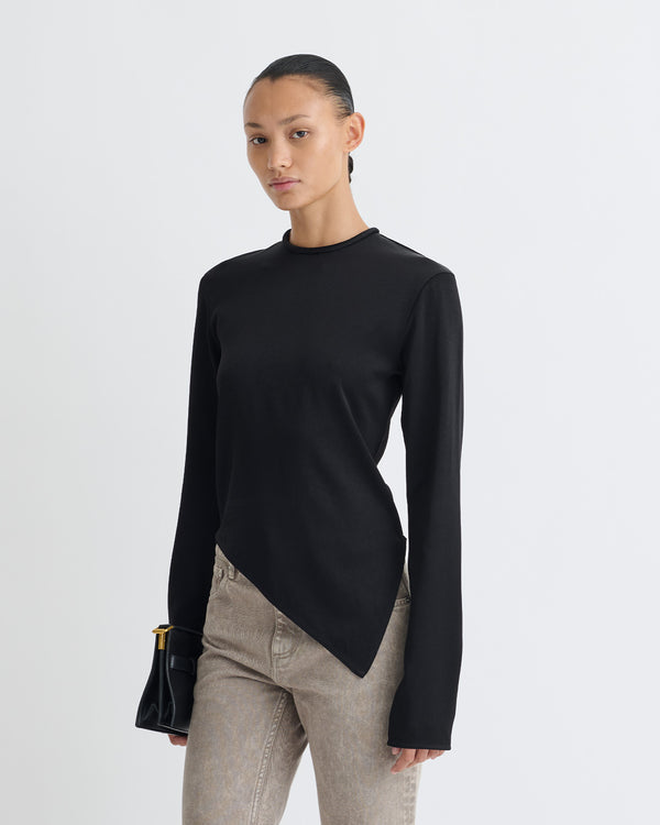 Nanushka Endah - Crisp Satin Top - Black