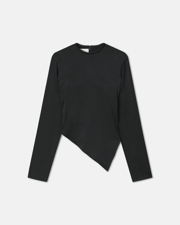 nanushka Endah - Crisp Satin Top - Black