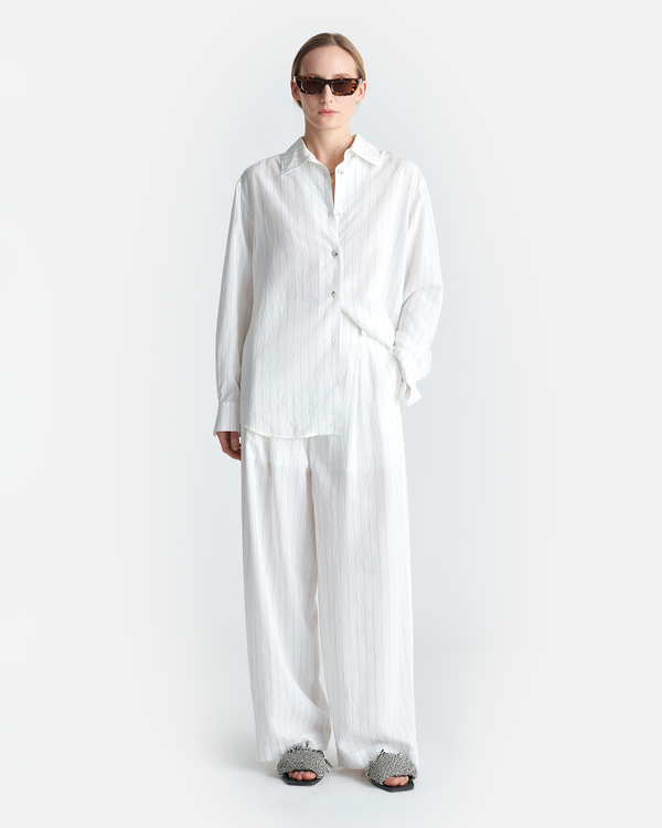 Nanushka Fryda - Striped Shirt - White