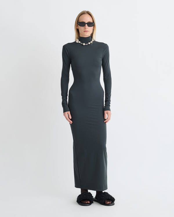 Nanushka Glinda - Elastic Jersey Dress - Dusty Blue