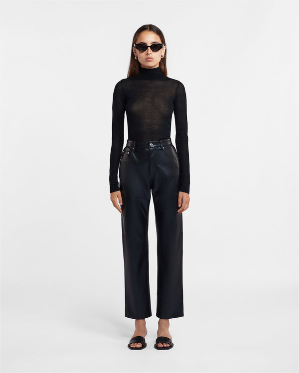 Nanushka Harri - Fine Merino Wool Top - Black