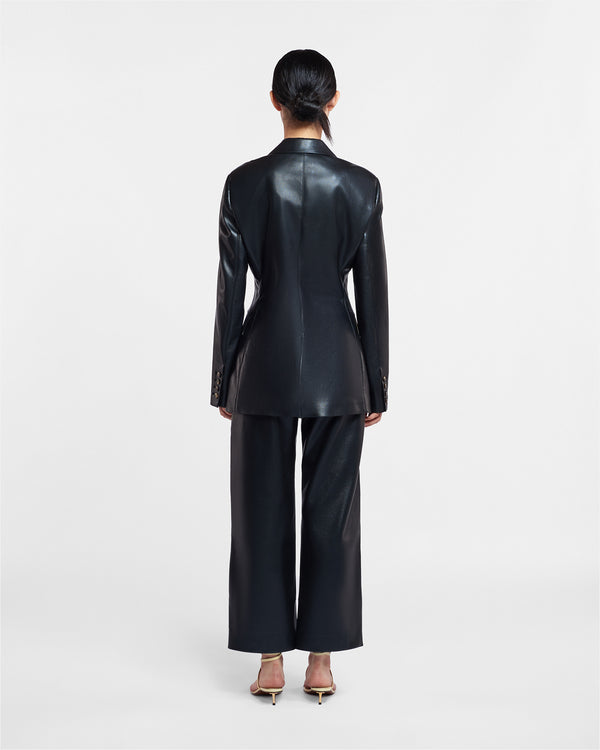 Nanushka Hathi - Okobor™ Alt-Leather Blazer - Black