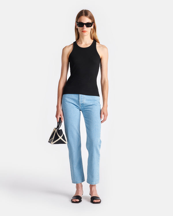 Nanushka Herve - Ribbed-Jersey Tank Top - Black