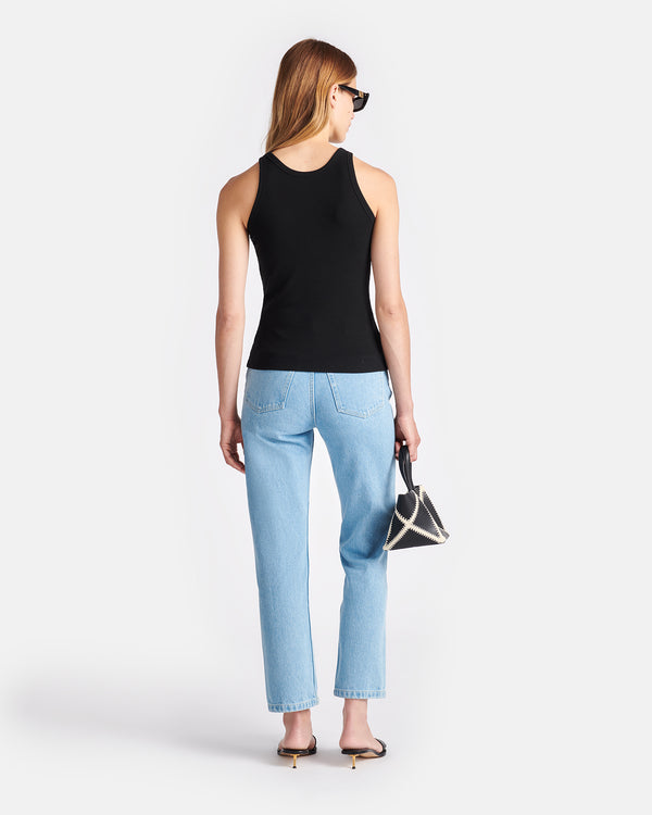 Nanushka Herve - Ribbed-Jersey Tank Top - Black