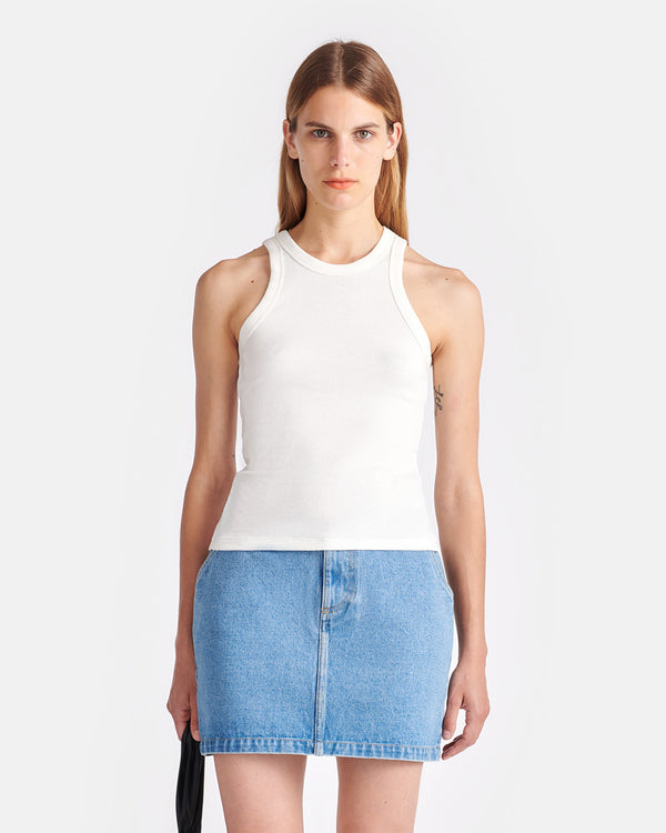 Nanushka Herve - Ribbed-Jersey Tank Top - Off White