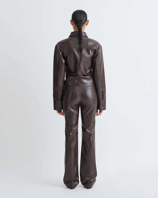 Nanushka Hildie - Okobor Shirt - Coffee Ground