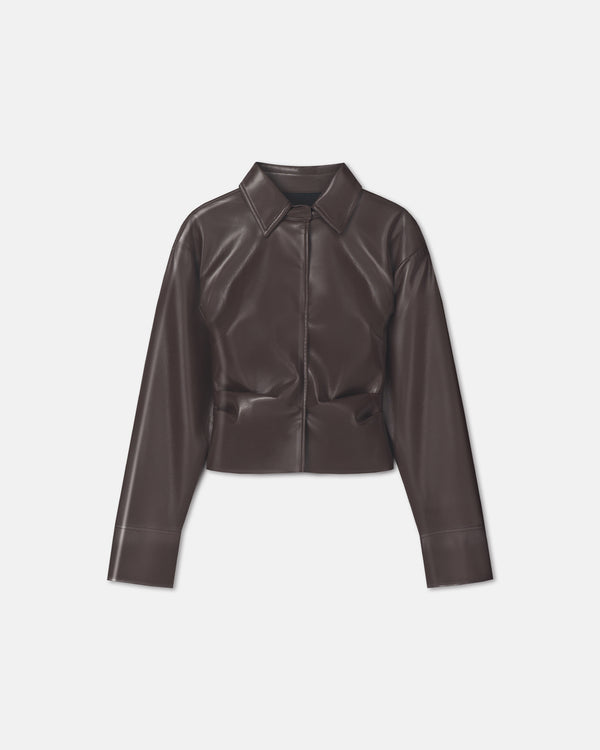 nanushka Hildie - Okobor Shirt - Coffee Ground