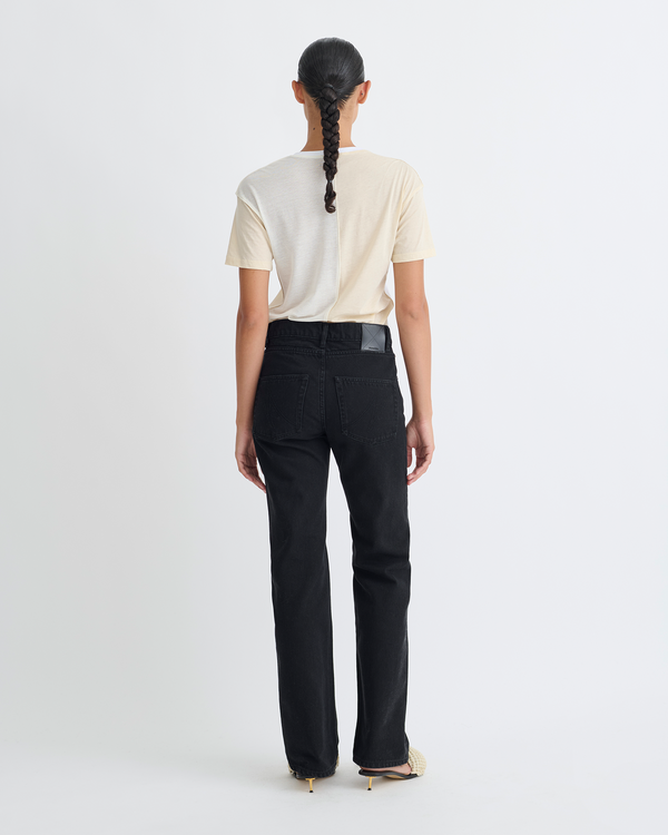 Nanushka Hove - Color Blocked T-Shirt - White/Eggshell