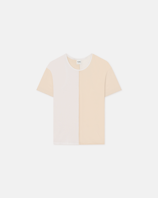nanushka Hove - Color Blocked T-Shirt - White/Eggshell