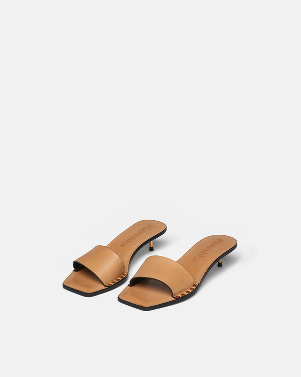 Nanushka Ibiron - Leather Sandals - Natural Tan