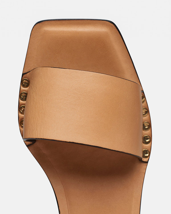 Nanushka Ibiron - Leather Sandals - Natural Tan
